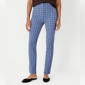 Ann Taylor “Audrey” Bi Stretch Plaid Ankle Pants